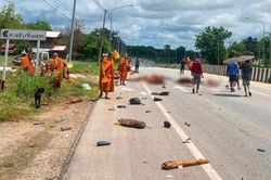 Th&aacute;i Lan: B&eacute; trai 11 tuổi l&aacute;i xe lao v&agrave;o đo&agrave;n h&agrave;nh hương, 26 nh&agrave; sư thương vong