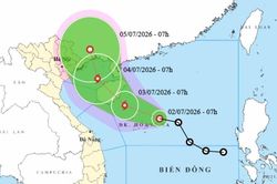 Áp thấp nhiệt đới sắp mạnh lên thành bão số 1, hướng vào Bắc vịnh Bắc Bộ