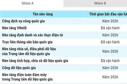Danh mục 79 nền tảng số dùng chung quốc gia