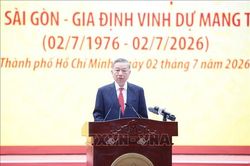 Tổng Bí thư, Chủ tịch nước Tô Lâm dự Lễ kỷ niệm 50 năm Ngày TP Sài Gòn - Gia Định vinh dự mang tên Chủ tịch Hồ Chí Minh