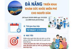 Từ ngày 1/7/2026, Đà Nẵng triển khai khám sức khỏe miễn phí cho người dân
