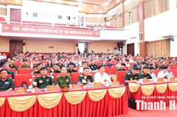 Diễn tập tác chiến trong khu vực phòng thủ xã Nông Cống