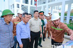 Bí thư Tỉnh ủy Lê Đức Thái kiểm tra tiến độ các dự án trọng điểm tại Khu Kinh tế Nghi Sơn