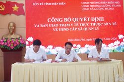 Công bố Quyết định và bàn giao các trạm y tế trực thuộc về UBND cấp xã quản lý