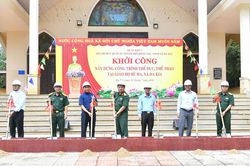 Khởi công xây dựng công trình thể dục, thể thao tại xã Đa Kia