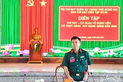 Diễn tập chỉ huy cơ quan về động viên có thực hành huy động quân nhân dự bị năm 2026