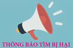 Thông báo tìm bị hại
