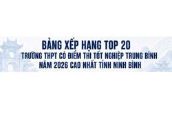 Ninh Bình: Top 20 Trường THPT có điểm thi tốt nghiệp trung bình năm 2026 cao nhất