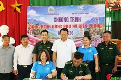 Ký kết thực hiện Chương trình 'Đồng hành cùng phụ nữ biên cương'