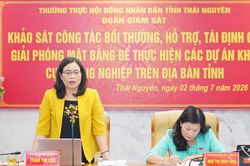 Khảo sát công tác giải phóng mặt bằng các dự án khu, cụm công nghiệp