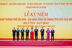 Trọng thể Lễ kỷ niệm 50 năm Ng&agrave;y Th&agrave;nh phố S&agrave;i G&ograve;n - Gia Định vinh dự mang t&ecirc;n Chủ tịch Hồ Ch&iacute; Minh