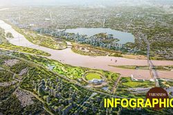 To&agrave;n cảnh 14 đ&ocirc; thị tương lai của H&agrave; Nội trong tầm nh&igrave;n 100 năm