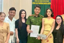 Nhận lại tài sản thất lạc, Hoa hậu Văn hóa thế giới cảm ơn Công an Việt Nam