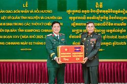 Quân khu 9 hồi hương 12 hài cốt liệt sĩ từ Campuchia