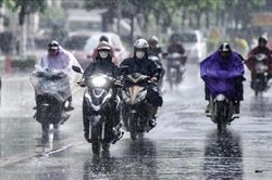 Thời tiết Hà Nội có mưa vừa, có nơi mưa to và dông