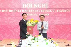Ban thường vụ Th&agrave;nh ủy H&agrave; Nội c&ocirc;ng bố quyết định về c&ocirc;ng t&aacute;c c&aacute;n bộ