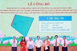 Phường Thanh Xu&acirc;n c&ocirc;ng bố nghị quyết sắp xếp tổ d&acirc;n phố