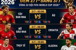 Lịch phát sóng trực tiếp FIFA World Cup 2026 ngày 3/7 trên VTV
