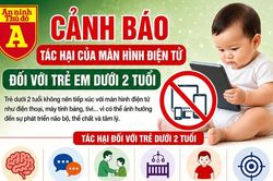 Bảo vệ trẻ dưới 2 tuổi trước tác hại của màn hình điện tử