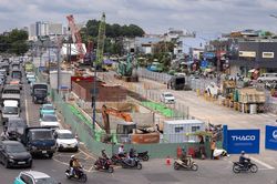 Metro số 2 Bến Thành - Tham Lương thi công ga ngầm đầu tiên