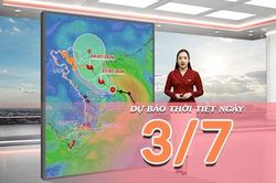 [Video] Dự báo thời tiết ngày 3/7/2026: Áp thấp nhiệt đới có khả năng mạnh lên thành bão số 1, mưa dông gia tăng từ Bắc Bộ đến Nam Bộ