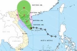 Bão số 1 hình thành, hướng vào vịnh Bắc bộ