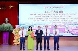 Quảng Ninh đổi tên Trường Đào tạo cán bộ Nguyễn Văn Cừ