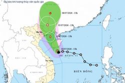 Bão số 1 tăng cấp, hướng vào vùng biển Quảng Ninh - Hưng Yên