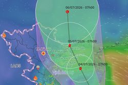 Bão số 1 Maysak đổi hướng, Đông Bắc Bộ sắp hứng mưa rất to