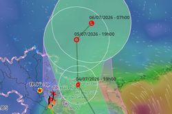 Bão số 1 Maysak cách Bạch Long Vĩ 280km, đổ bộ vùng biển Quảng Ninh tối 4/7
