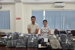 Khởi tố hai vợ chồng sản xuất hơn 14.000 &aacute;o thun giả 11 nh&atilde;n hiệu nổi tiếng