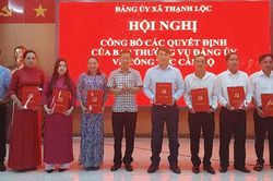 Xã Thạnh Lộc giảm từ 24 còn 20 ấp