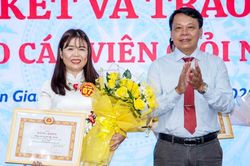 Gi&aacute;m đốc Trung t&acirc;m Ch&iacute;nh trị x&atilde; G&ograve; Quao L&ecirc; Ngọc Đảm đoạt giải nhất Hội thi B&aacute;o c&aacute;o vi&ecirc;n giỏi tỉnh An Giang
