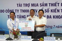 Công ty TNHH MTV Xổ số kiến thiết Kiên Giang tài trợ 14 tỷ đồng mua trang thiết bị y tế cho bệnh viện