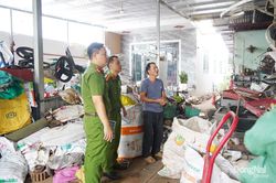 Không lơ là phòng cháy tại các cơ sở phế liệu
