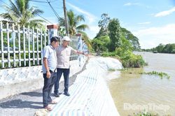 Đồng Tháp: Chủ động ứng phó trước diễn biến sạt lở phức tạp