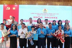 C&ocirc;ng đo&agrave;n x&atilde; Mậu A th&agrave;nh lập mới 6 c&ocirc;ng đo&agrave;n cơ sở