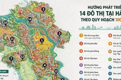 Quy hoạch Hà Nội tầm nhìn 100 năm: Thiết lập mạng lưới 14 đô thị đa trung tâm