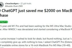 Sức mạnh tìm kiếm của ChatGPT Pro: Giúp người dùng mua MacBook Pro M5 Max rẻ hơn 2000 USD