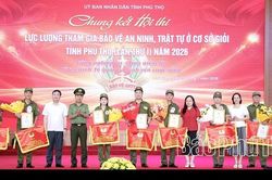 Hội thi lực lượng tham gia bảo vệ an ninh, trật tự ở cơ sở giỏi tỉnh Phú Thọ lần thứ I năm 2026 thành công tốt đẹp