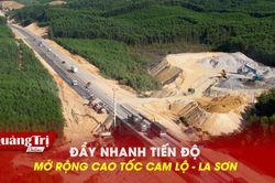 Đẩy nhanh tiến độ mở rộng cao tốc Cam Lộ-La Sơn
