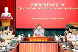 Hội nghị to&agrave;n quốc tập huấn c&ocirc;ng t&aacute;c tuy&ecirc;n gi&aacute;o v&agrave; d&acirc;n vận năm 2026