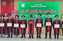Trường Đại học Nông Lâm trao bằng cho 9 tân tiến sĩ, 48 thạc sĩ và 171 cử nhân