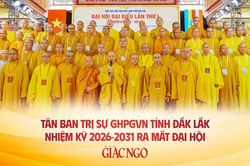 Danh s&aacute;ch v&agrave; chức danh Ban Thường trực Ban Trị sự GHPGVN tỉnh Đắk Lắk nhiệm kỳ 2026-2031