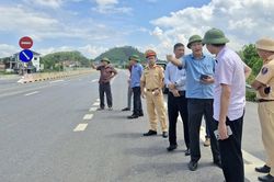 Khảo s&aacute;t khắc phục nguy cơ mất ATGT tại đường li&ecirc;n kết v&ugrave;ng Th&aacute;i Nguy&ecirc;n