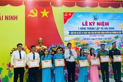 L&acirc;m Đồng: X&atilde; Hải Ninh một năm x&acirc;y dựng v&agrave; ph&aacute;t triển, đo&agrave;n kết - đổi mới - kh&aacute;t vọng vươn l&ecirc;n