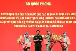 Lần đầu ti&ecirc;n Việt Nam c&oacute; sĩ quan Qu&acirc;n đội đảm nhận vị tr&iacute; cấp cao tại ph&aacute;i bộ g&igrave;n giữ h&ograve;a b&igrave;nh