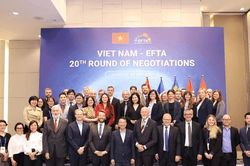 Kết th&uacute;c đ&agrave;m ph&aacute;n Hiệp định thương mại tự do Việt Nam v&agrave; EFTA