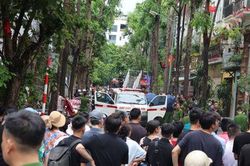 Hỏa hoạn nghiêm trọng tại khu đô thị Văn Phú, phường Kiến Hưng