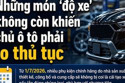 Từ 1/7 ô tô 'độ' phụ kiện chính hãng không còn bị coi là cải tạo xe